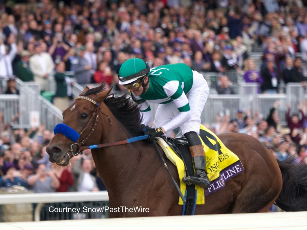 Flightline wins the Breeders' Cup Classic, Courtney Snow, Past the Wire