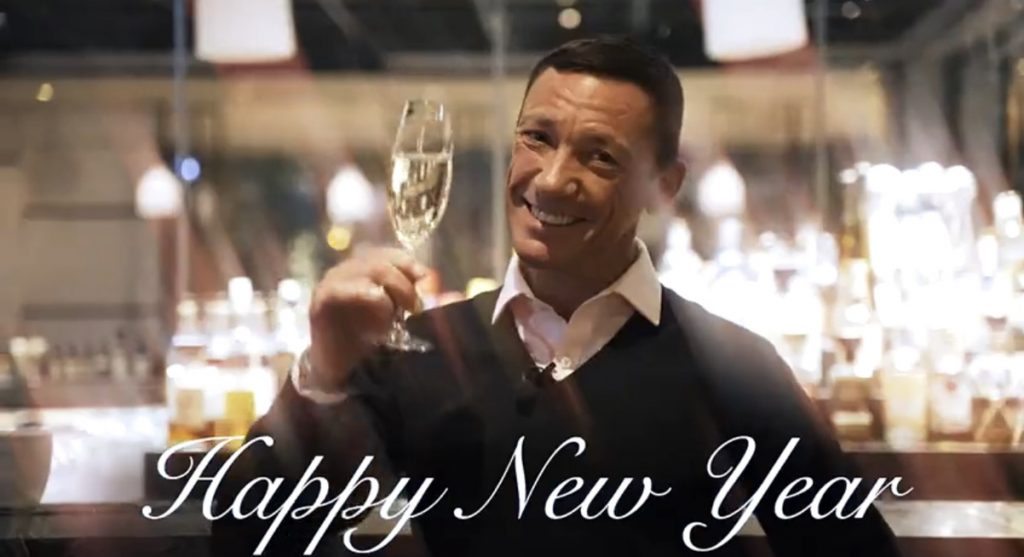 Frankie Dettori wishes his followers a Happy New Year on Twitter