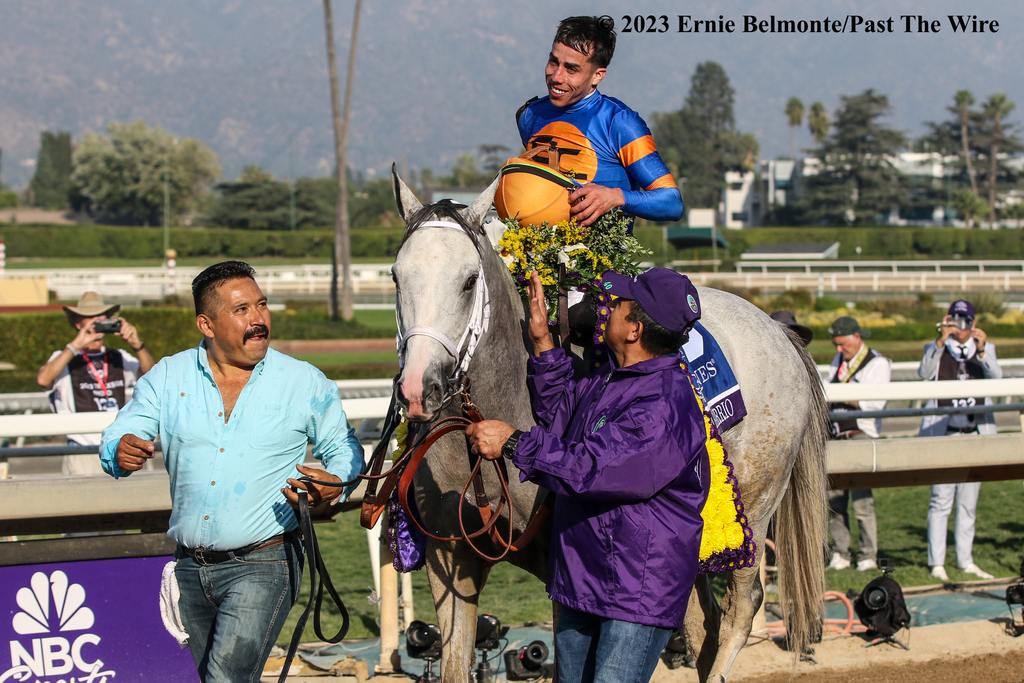 With Irad Ortiz Jr. aboard White Abarrio won assertively in the Breeders’ Cup Classic for trainer Rick Dutrow, Jr. (Ernie Belmonte/Past The Wire)