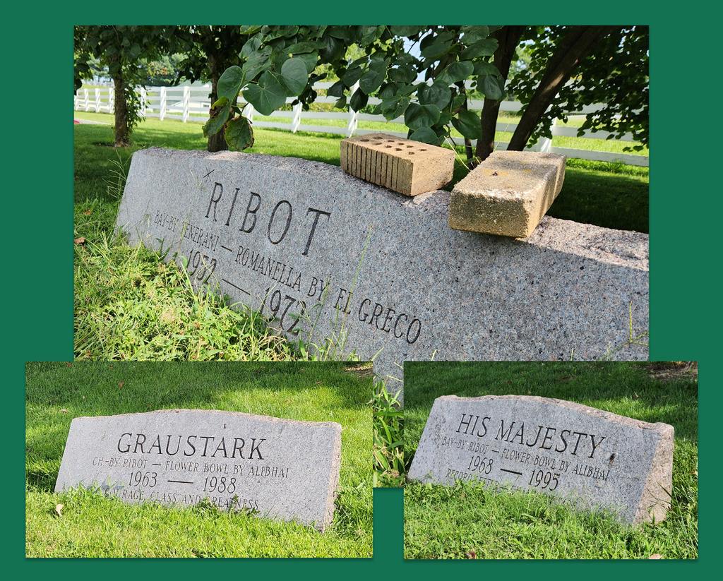 Ribot is buried on the farm alongside his sons, the full brothers, His Majesty and Graustark. (photo by Rachel Humphrey)