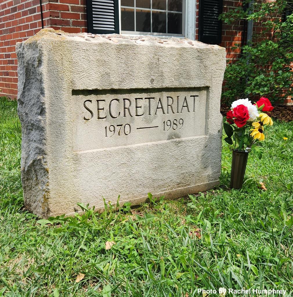 The great Secretariat’s final resting place. (photo by Rachel Humphrey)