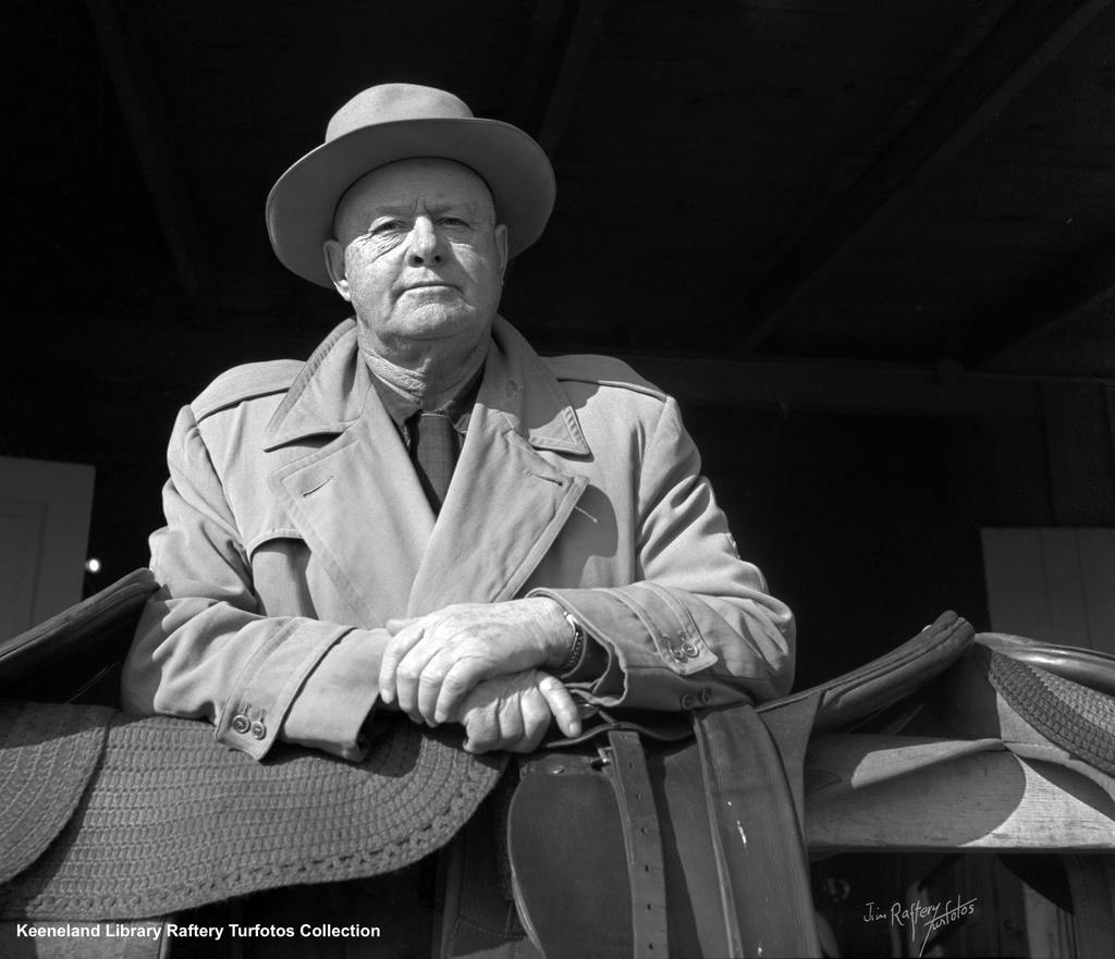 Trainer Ben Jones at Santa Anita. (Keeneland Library Raftery Turfotos Collection)