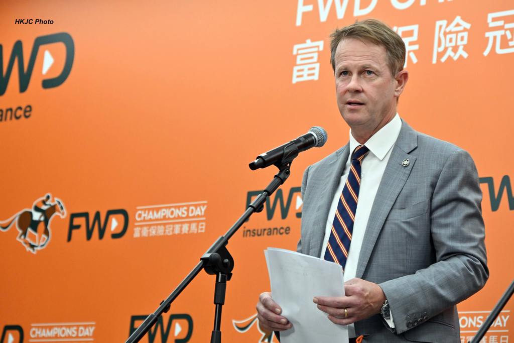Mr Andrew Harding, HKJC Executive Director, Racing. (HKJC Photo)