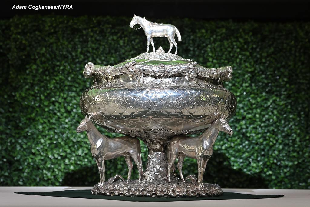 The August Belmont Trophy. (Adam Coglianese/NYRA)