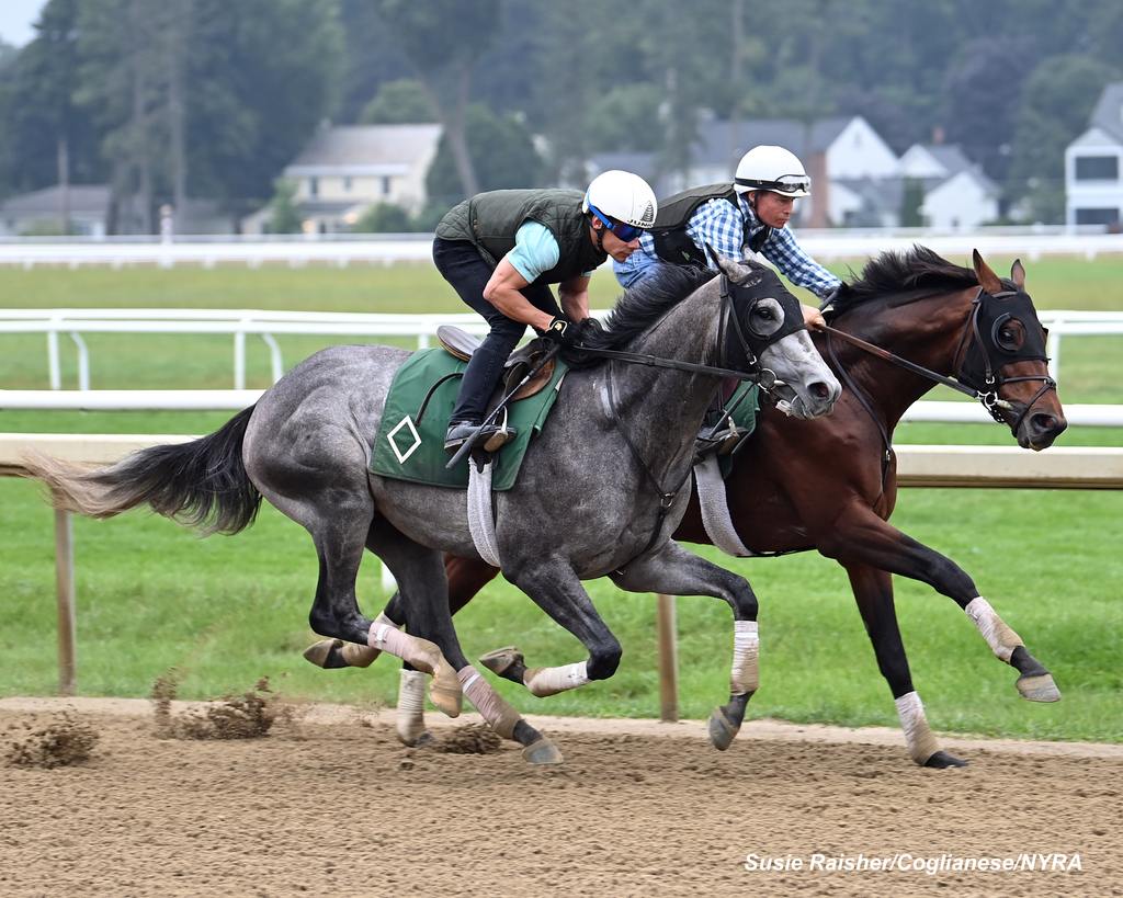 Batten Down (outside) on the main track. (Susie Raisher)