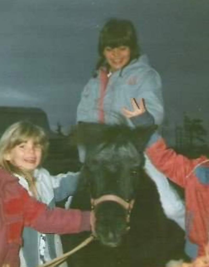 Krista Cole riding her pony, Queenie. (courtesy of Krista Cole)