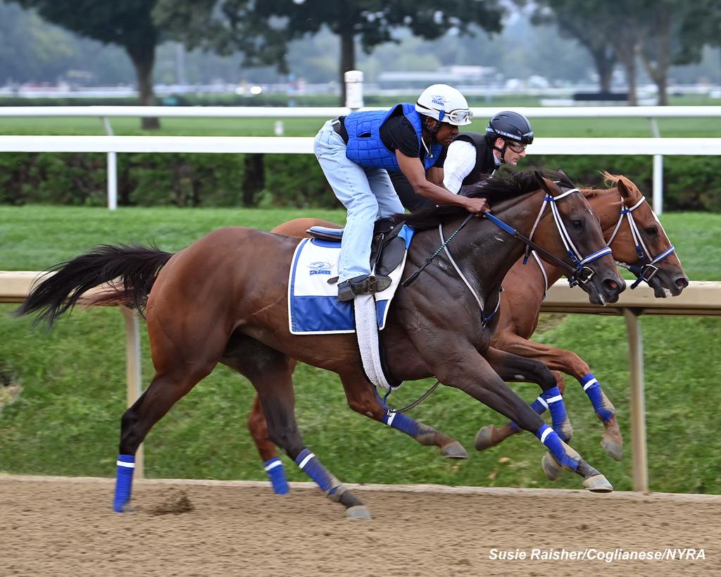 Thorpedo Anna (outside) works in company with Elko County on the main track at Saratoga. (Susie Raisher)